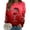 Red, variant on Tetras Women 2024 Fall Top,Women's Christmas Fashion Print Long-Sleeved Tops ,Hoodless Sweatshirts Bloues