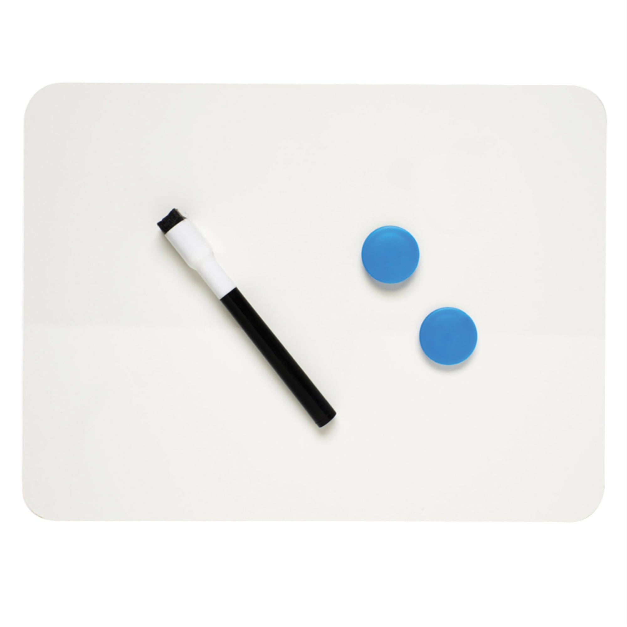 Charles Leonard Dry Erase Magnetic Lapboard Set, 9x12', Double Sided-Plain/Plain, White, Sold as Set of 12 Boards (35130-12)