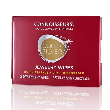 UPC 078682000106 product image for Connoisseurs Gold & Silver Jewelry Cleaning Wipes  Red Compact  25ct Dry Disposa | upcitemdb.com