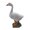 B, variant on KGJQ 12.8 Inch Porch Goose Statue, Large Resin Realistic Cement Finished Lawn Ornament for Garden Decor Front Yard Backyard, Outdoor Durable Plastic Art for Patio Decorations