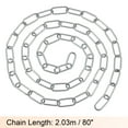 thumbnail image 2 of Unique Bargains 80' Long Hook Rings Connectors Pendant Light Fixture Chain Silver 1 Set, 2 of 5