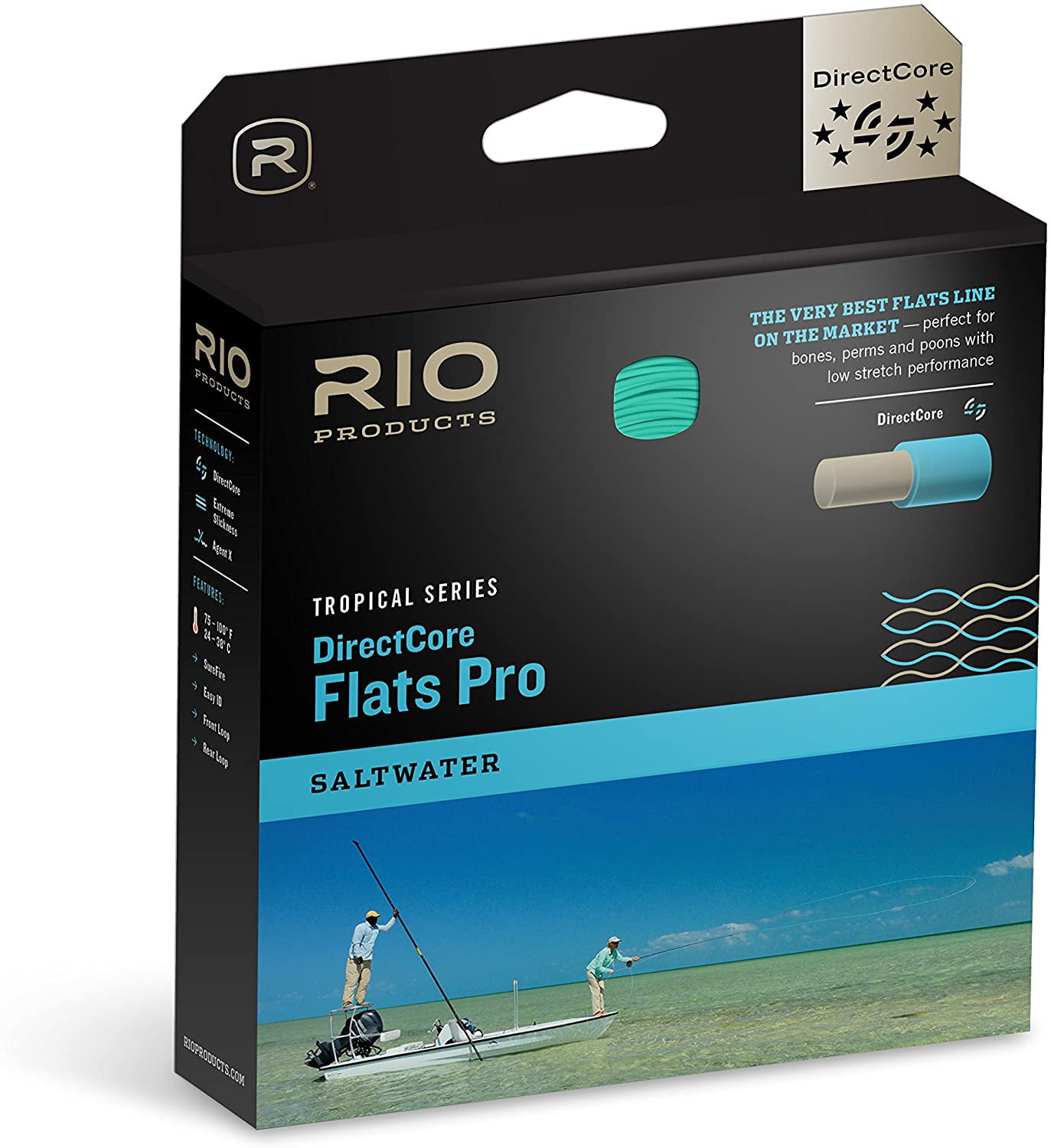 RIO Fly Fishing Fly Line Flats Pro Stealth tip Wf8F/I ...