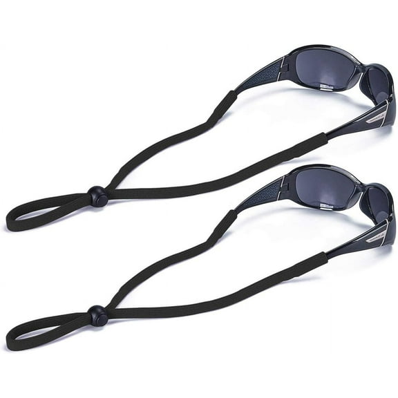 Black Glasses Strap, Sports Sunglasses & Eyeglasses Holder Straps for Men Women, Eye Glasses String Holder, Glasses Neck Lanyard Cord, Adjustable Rope Eyewear Retainer,