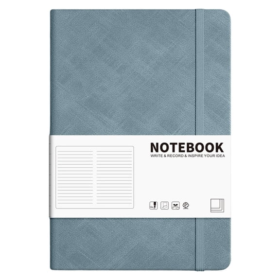 Lined Journal Notebook, 200 Numbered Pages, A5 Notebook, Medium Size (5.7'' x 8.26''), for Men & Women, Journaling, Writing, Work & Office, Softcover Notebook, 100 GSM Thick Paper, 1 Pack