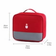 thumbnail image 2 of Medical Storage Bag, Medical Bag for Travel, Travel Organizer, Pill Organizer for Travel, Gray Portable 9.5X8X3.5 Inch Carry Handle Pouch for Home and Trip Use, 2 of 5