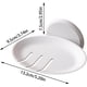 thumbnail image 3 of Soporte de jabón con drenaje | Bandeja jabonera portátil autodrenante para baño, cocina, ducha | Caja de almacenamiento en seco antideslizante, fácil de limpiar | Plástico | Blanco o Negro | Paquete, 3 of 6