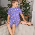 thumbnail image 4 of Fuzoiu Tennis 1 Print Boys Girls Pjs Sleepwear,2 Piece Pajam,Comfy Pajama Shorts Sets,T-Shirt and Short Pajama Set For Kids-Large, 4 of 6