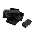 thumbnail image 3 of Cubiertas de patas de silla y mesa de plástico Uxcell de 10 piezas de 30mm x 60mm color negro, 3 of 5