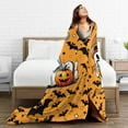 thumbnail image 3 of Halloween Blanket for Boys Girls, Haunted Halloween Themed Design Printed Throw Blankets for Kids Lap, Chair Sofa, Warm Soft Cozy Blanket, 3 of 6