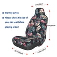 thumbnail image 3 of Fuzoiu Colorful Tropical Leaves Print Elastic Car Seat Covers, Seat Cover Protector,Universal Fit Interior Covers for Most Cars,Washable Seat Cover Non Slip for SUV,Sedan,Van, 3 of 5