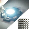thumbnail image 3 of 25 uds alto brillo integrado Chip fuente de luz LED grano foco bombilla blanca 20000-25000K, 3 of 13