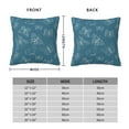 thumbnail image 4 of YFYANG Square Decorative Throw Pillow Case (Without Pillow Insert), Vintage Blue Butterfly Pattern Bedroom Sofa Car Cushion Cover, 20"x20", 4 of 9
