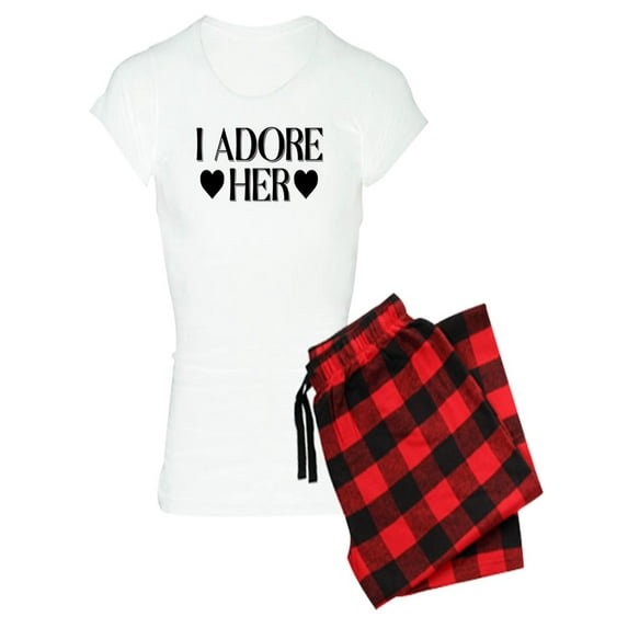 CafePress - I Adore Her - Women's Light Pajamas