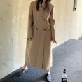 thumbnail image 4 of Abrigos para mujer, de invierno, de alta calidad, coreanos, de doble botonadura, de doble cara, hechos a mano, de lana 100 %, abrigos de oficina para mujer, abrigos extra largos, 4 of 5