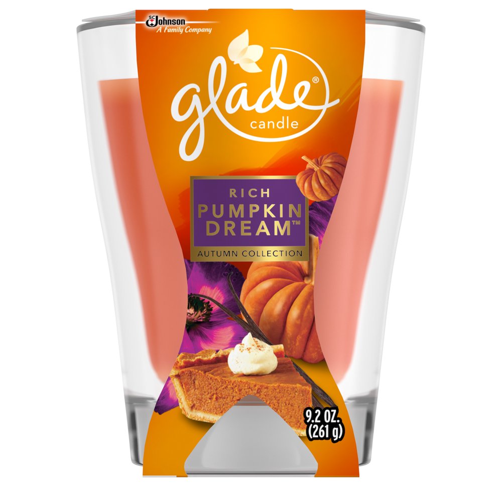 Glade Candle Rich Pumpkin Dream, 9.2 oz.