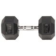 thumbnail image 4 of BalanceFromÂ&nbsp;Rubber Encased Hex Dumbbells, 35 lbs Pair, 4 of 6