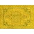 thumbnail image 1 of Ahgly Company Indoor Rectangle Abstract Yellow Modern Area Rugs, 2' x 4', 1 of 4