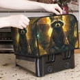 thumbnail image 7 of Honeii Tree Meditating Raccoon Print 4 slice Toaster Cover, Two Slice Toaster Dust-proof Cover For Kitchen Small Appliance and Fingerprint Protection, 7 of 7