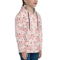 thumbnail image 3 of Salouo Pig Pattern Hoodie Sweatshirt for Youth, Fall Pullover Hoodie Sweatshirt Long-Sleeve Pullover Hooded Sweatshirt-Medium, 3 of 6