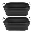 thumbnail image 4 of 2 uds cesta de silicona para freidora olla de silicona antiadherente accesorios para freidora con mango negro, 4 of 10