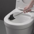 thumbnail image 2 of Escobilla de inodoro Cepillo de inodoro antibacteriano de silicona Escobilla de inodoro Juego de escoba con gancho Pinzas ocultas Gancho adhesivo de barro de diatomeas Manija del asiento del inodoro d JFHHH pequeña, 2 of 5