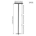 thumbnail image 4 of 2Pcs Dragon Fruit Trellis 12*47" Metal Vertical Support Frame for Climbing Plant for Gardens, Balconies, Living Rooms, 4 of 14