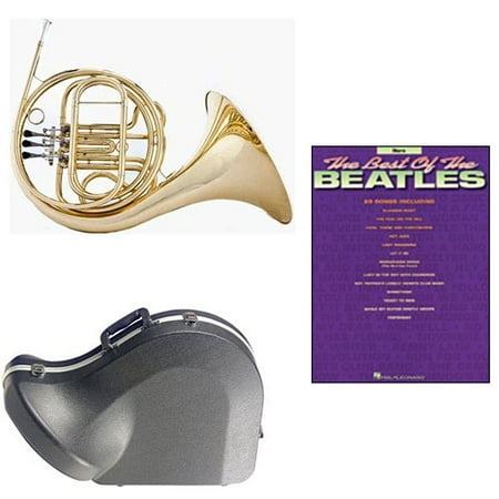 Band Directors Choice Single French Horn in F - Best of The Beatles Pack; Includes Student French Horn, Case, Accessories & Best of The Beatles