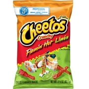 Cheetos Crunchy Flamin Hot Limon Cheese Flavored Snacks 3.75 Ounce Plastic Bag