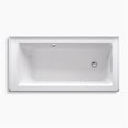 thumbnail image 2 of Kohler 1947-LW-95 60 x 30 in. Archer Alcove Whirlpool Bath with Bask Heated Left Surface Drain - Ice Gray, 2 of 2