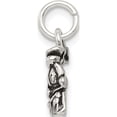 thumbnail image 2 of Sterling Silver Antiqued Train Charm Solid Open back Sculptural Luxury Unique Inspired by artistry and crafted with passion, 2 of 4