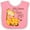Pink and White, variant on Inktastic My Nonna Loves Me Boys or Girls Baby Bib