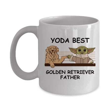 

Yoda Best Golden Retriever Papa - Novelty Gift Mugs for Dog Lovers - Co-Workers Birthday Present Anniversary Valentines Special Occasion Dads Moms Family Christmas - 11oz Funny Coffee Mug