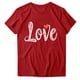 thumbnail image 2 of RKSTN Valentine's Day Gift Women's Cotton T Shirts Oversized Crewneck Valentine Printed Short Sleeve Shirt Pullover Top Womens Casual Graphic Print Round Neck Plus Size Loose Comfy Summer Tee Shirt, 2 of 8