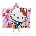 thumbnail image 2 of Hello Kitty Blanket Hoodie, Wearable Blanket, Cloak Hooded Throw Blanket, Soft Warm Fluffy Blankets for Bed Couch Sofa, 2 of 8