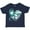 Navy Blue, variant on Inktastic Cervical Cancer Awareness Teal and White Ribbon Around Heart Boys or Girls Toddler T-Shirt
