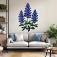 thumbnail image 3 of Texas Bluebonnet Wildflower Metal Wall Art Sculpture Decorative Wall Decor, 3 of 6