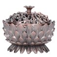thumbnail image 2 of Quemador de incienso, soporte de Aroma de aleación de Zinc, loto Vintage, decoración de los ocho símbolos auspiciosos, 2 of 8