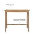 thumbnail image 5 of Linon Claridge Wood Bar Height Pub Table, 42" Tall, Distressed Acacia Brown Finish, 5 of 13