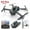 Black-T2, variant on XINGLUKE T2 Drone with 4K Camera, Wifi FPV RC Quadcopter, Foldable Drone for Kids & Adults, 2 Batteries, Black
