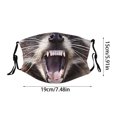 thumbnail image 3 of SgJHXb Funny Animal Face Reusable Washable With Tiger Cat Dog Monkey Pig Designs For Kids & Adults, 3 of 5