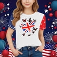 thumbnail image 2 of FamilyThread Kids America Flag 4th of July Shirt Toddler Kids Boys Girls Patriotic USA Shirt, Red White and Blue Tee Top, 2 of 4