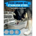 thumbnail image 5 of Automatic Dog Water Dispenser, 2 Gallons 304 Stainless Steel Dog Water Bowl for Indoor/Outdoor, Large Water Bowl for Pets & Livestock, Anti Tip, Wide Mouth, Water Auto Fill, Fit GHT 3/4" Faucet, 5 of 6