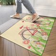 thumbnail image 3 of Spring Welcome Mat Floral Doormat Flower Outdoor Rug Non Slip Entrance Outdoor Indoor Doormat 30" x 17", 3 of 6