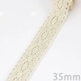 thumbnail image 3 of (5 metros/rollo) cintas de red de encaje bordado de algodón blanco y Beige, adornos de tela, materiales artesanales hechos a mano para costura DIY, 3 of 5
