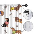 thumbnail image 4 of Blackout Kids Curtains,Dachshund Footprint Bone Childrens Insulated Curtains Set Of 2,Bedroom Essentials,Toddler Room Decor 42x54in(106x137cm), 4 of 4