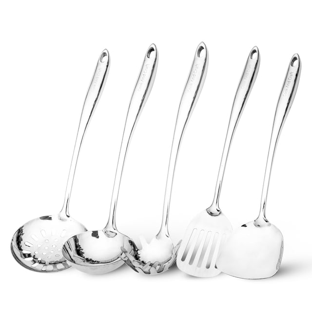 Set de utensilios de cocina Cook and Craft de acero inoxidable, 5 piezas
