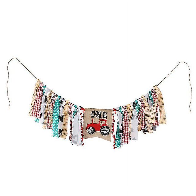Banderines de tela para fiesta de cumpleaños, banderines de cuerda colorida, tiras de tela, 1 ud.