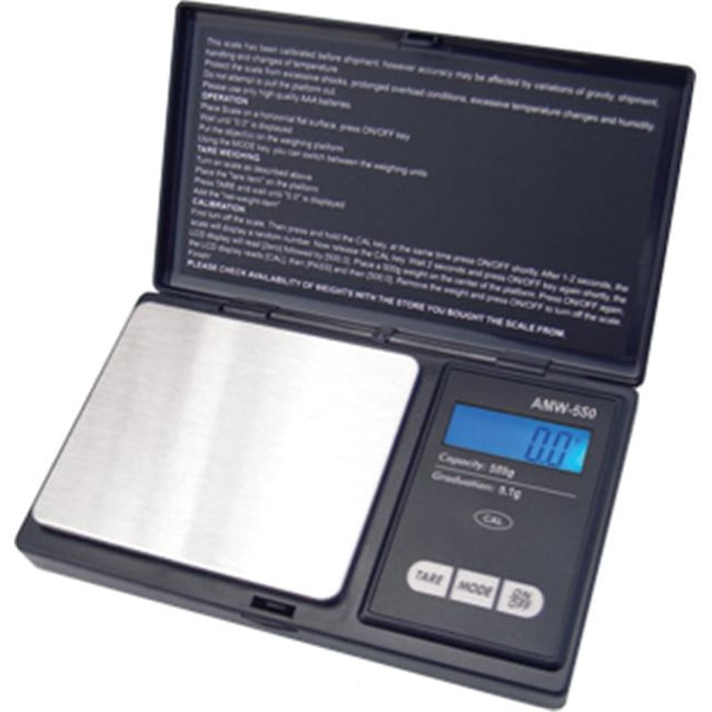 American Weigh Scales AWS-600-SIL 600 Série X 0.1G Écran LCD Rétroéclairé - Argent