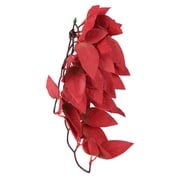 NFTIGB Lifelike Artificial Reptile Plants with Suction Cup, 9.1 inches / 23 cm Hanging Vine Leaves for Reptile Terrarium Habitat, Aquarium and Fish Tank Decor T-1033A4