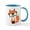 White/Blue Inside, variant on CafePress - Hipster Red Fox Mug - 11 oz Ceramic Mug - Novelty Coffee Tea Cup